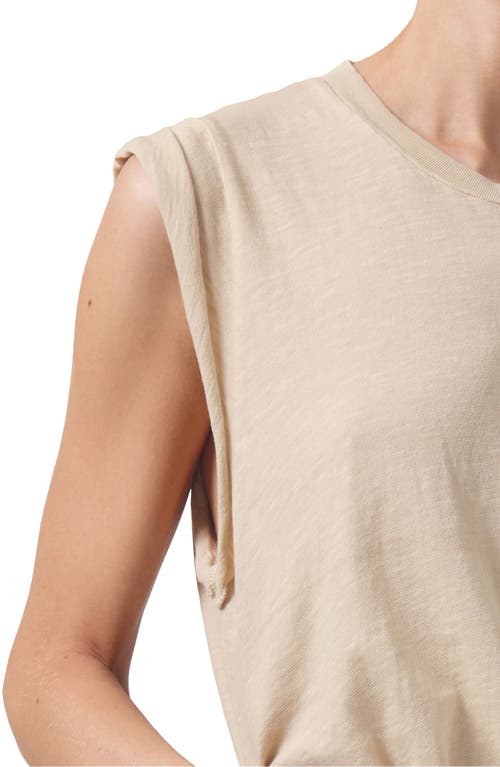 Shop Citizens Of Humanity Kelsey Roll Sleeve T-shirt In Sand Castle