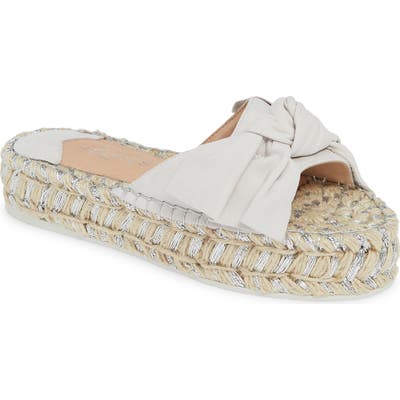 Jslides Ritsy Espadrille Slide Sandal, White