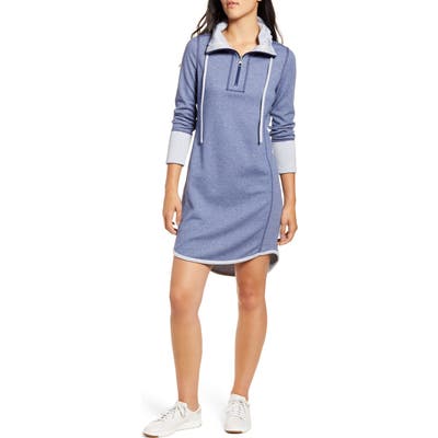 Tommy Bahama Flip Side Reversible Long Sleeve Dress, Blue