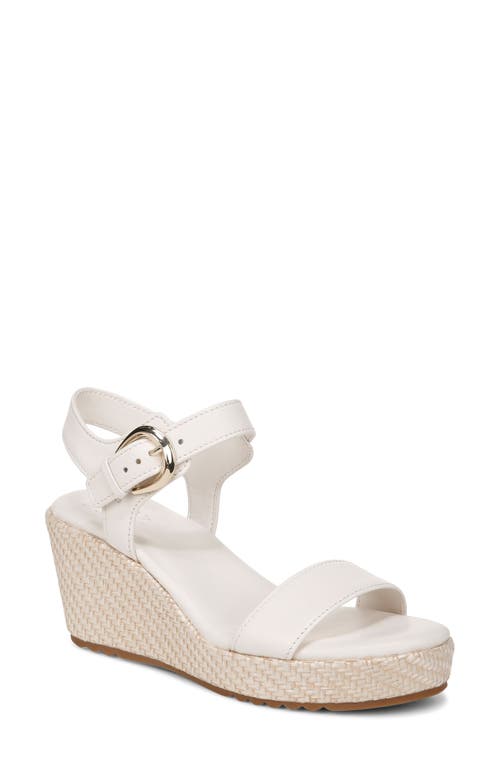 Naturalizer Stella Platform Wedge Sandal in Warm White Leather at Nordstrom, Size 8.5