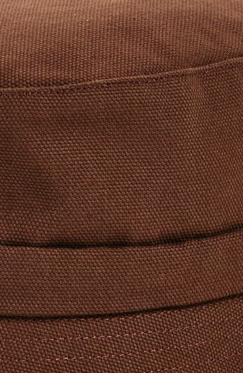 Jacquemus Le Bob Gadjo Cotton Bucket Hat In Brown 850