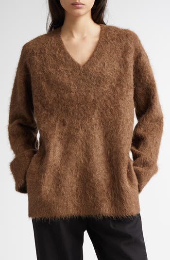 Purchases NWT Free People Lulu Oversize V-neck Sweater In Birchwood Medium