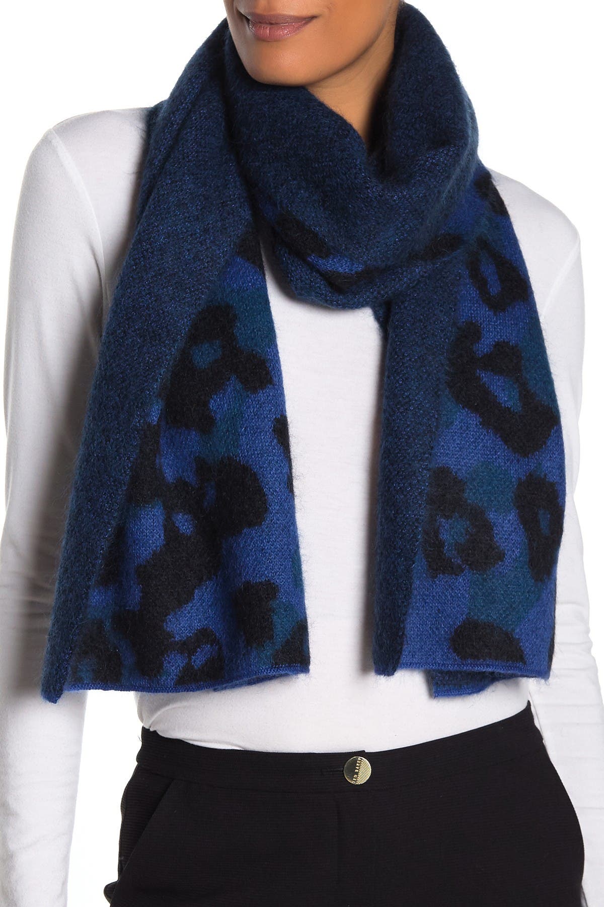 rag and bone leopard scarf