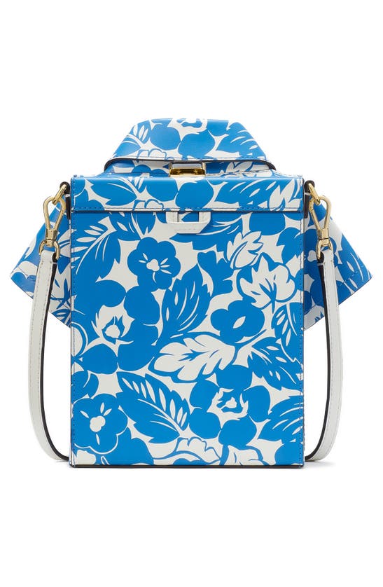 Shop Kate Spade Playa Floral Print Leather Crossbody Bag In Summer Night Multi