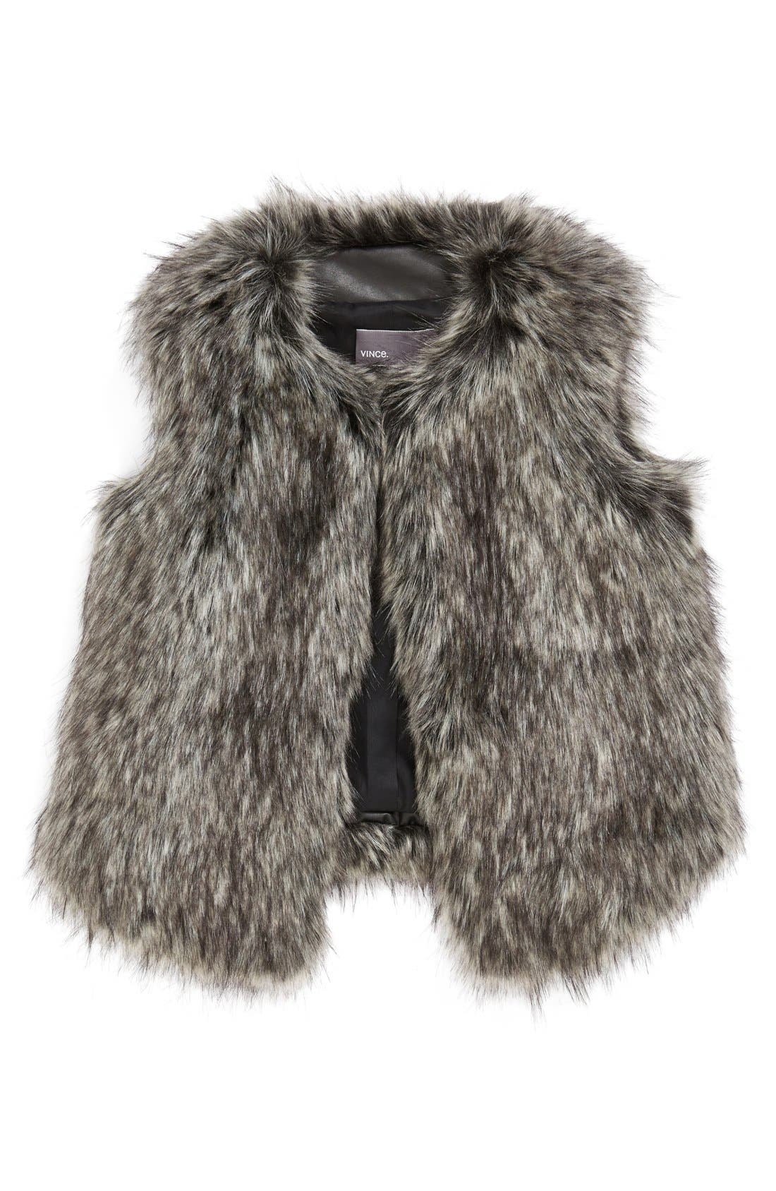 Vince Faux Fur Vest (Little Girls) Nordstrom