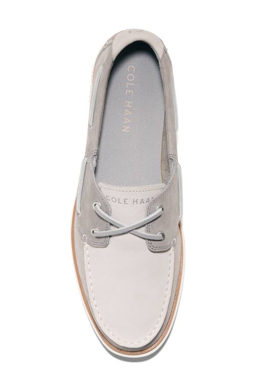 Shop Cole Haan Grandpro Windward Boat Shoe In Paloma/dove/ivory