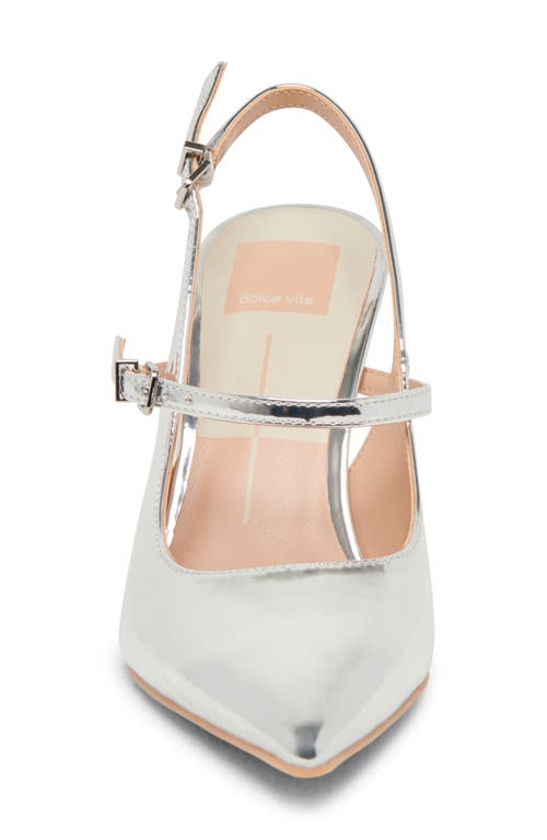 Dolce Vita Kieran Slingback Pump In Silver Mirror