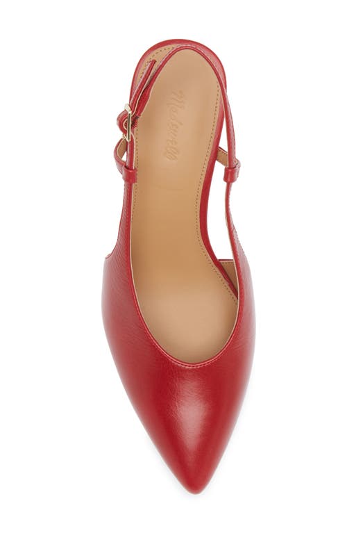 Madewell The Debbie Slingback Pump In Bright Ember