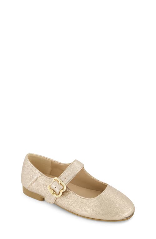 Shop Sam Edelman Kids' Maeve Michela Mary Jane Flat In Gold