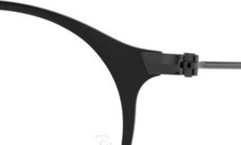 Ray Ban Ray-ban Kids' 48mm Round Optical Glasses In Black