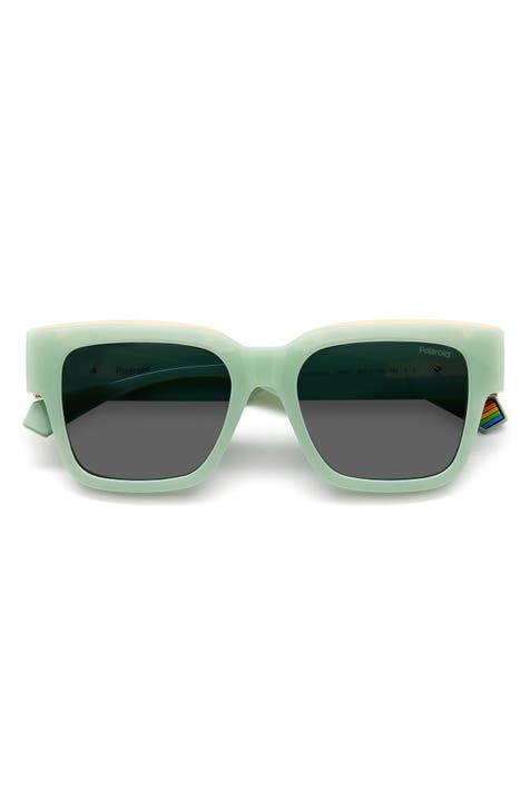 52mm Polarized Square Sunglasses