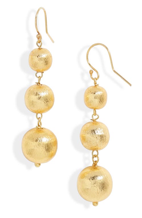 Shop Ki-ele Angelina Ball Drop Earrings In Gold