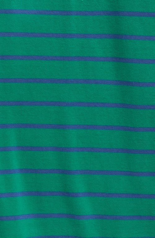 Shop Vineyard Vines Kids' Stripe Long Sleeve Pocket T-shirt In Sea Swell Stripe