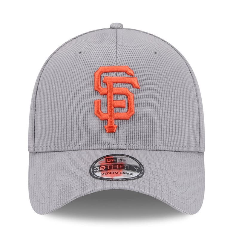 Shop New Era Gray San Francisco Giants Active Pivot 39thirty Flex Hat