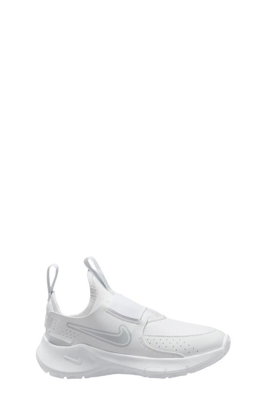 Shop Nike Flex Runner 3 Slip-on Shoe In White/ Pure Platinum/ White