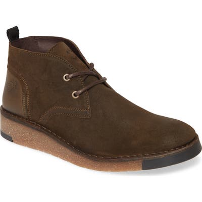 Fly London Saze Crepe Sole Chukka Boot, Green