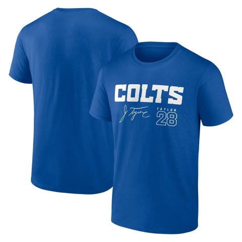 Henry Black Indianapolis Colts Men's Black Name & Number Logo Long Sleeve T- Shirt - Royal