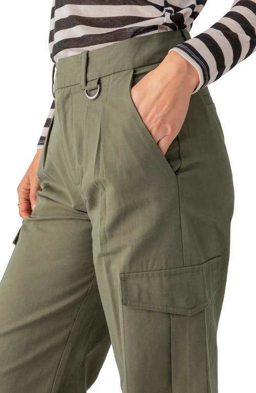 Shop Sanctuary Frankie Stretch Cotton Cargo Pants In Dark Olive