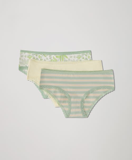 Shop Pact Organic Lace Cheeky Hipster 3-pack In Island Vibes