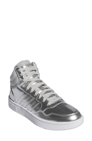 Adidas Originals Adidas Hoops 3.0 Mid Top Sneaker In Ftwr White/grey/grey
