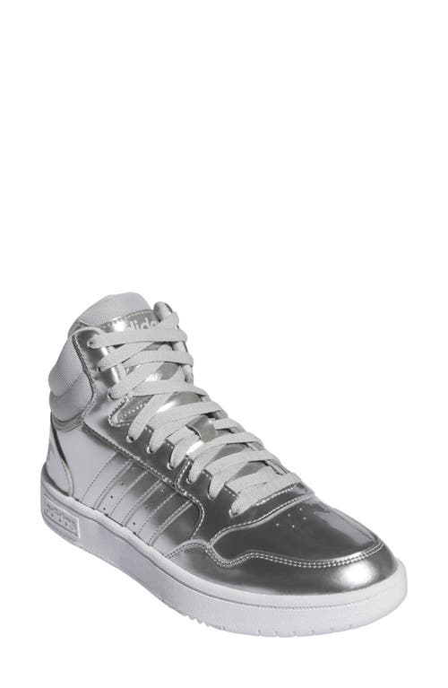 Adidas Originals Adidas Hoops 3.0 Mid Top Sneaker In Ftwr White/grey/grey