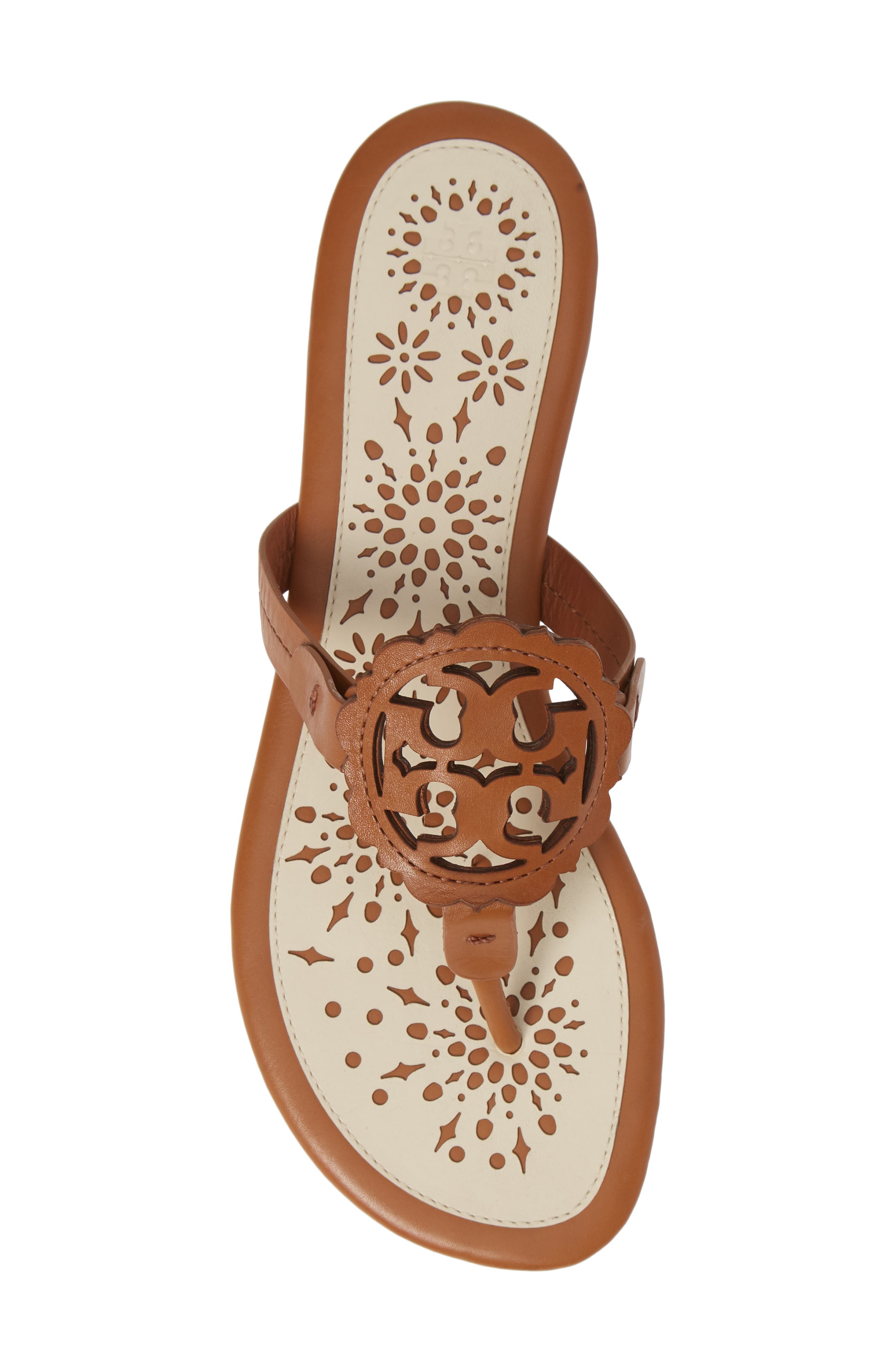 miller scalloped medallion sandal