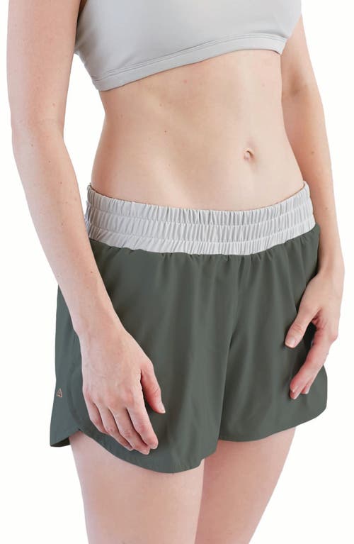 Anook Athletics Austin Maternity Shorts in Thyme