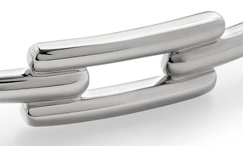 Monica Vinader Signature Link Bangle Bracelet In Sterling Silver