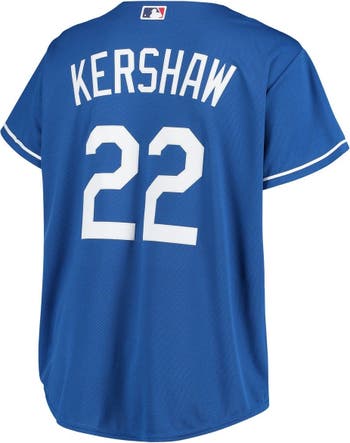 Women's Clayton Kershaw Royal Los Angeles Dodgers Plus Size Replica Player  Jersey