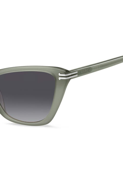 Shop Marc Jacobs 53mm Cat Eye Sunglasses In Sage/grey Shaded