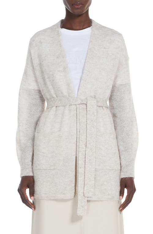 Shop Max Mara Leisure Visino Tie Cardigan In Beige