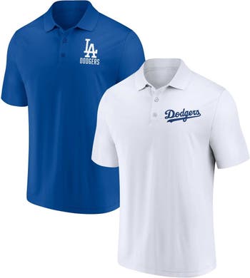 FANATICS Men's Fanatics Branded Royal/White Los Angeles Dodgers Two-Pack  Logo Lockup Polo Set