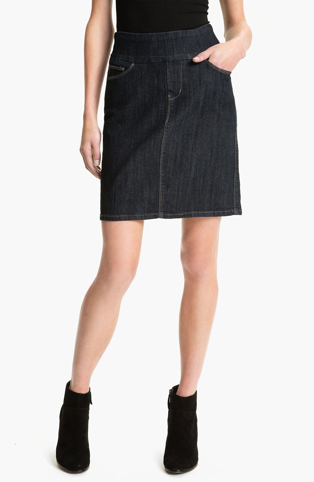 Jag Jeans 'Maddock' Denim Skirt (Petite) Nordstrom