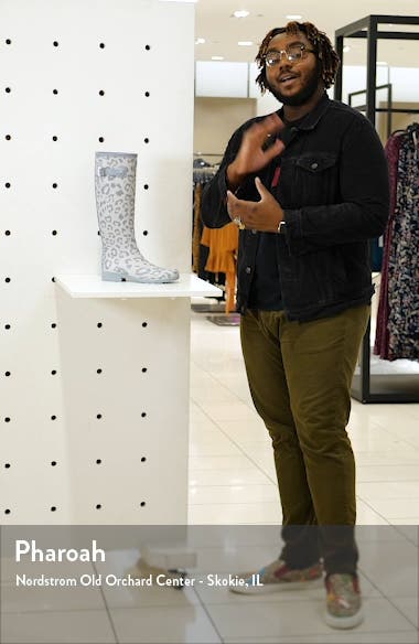 leopard print hunter rain boots