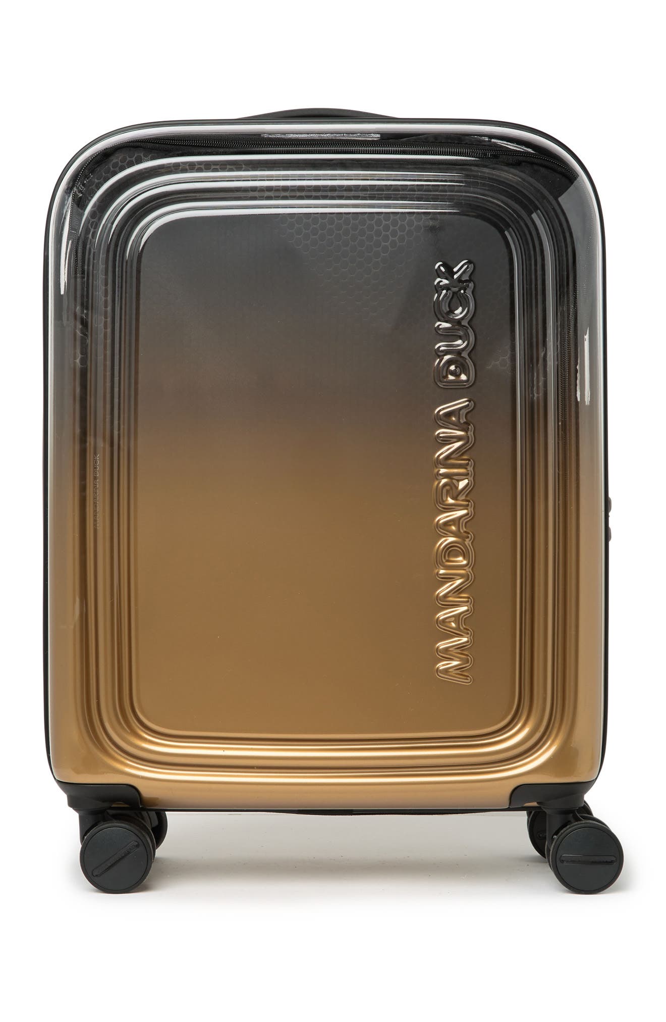 Mandarina Duck Popsicle Cabin Low Trolley Hardshell Luggage In Champagne