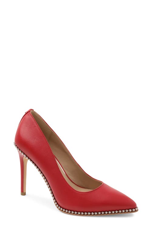 Holli Pointed Toe Pump in Lipstick Leather