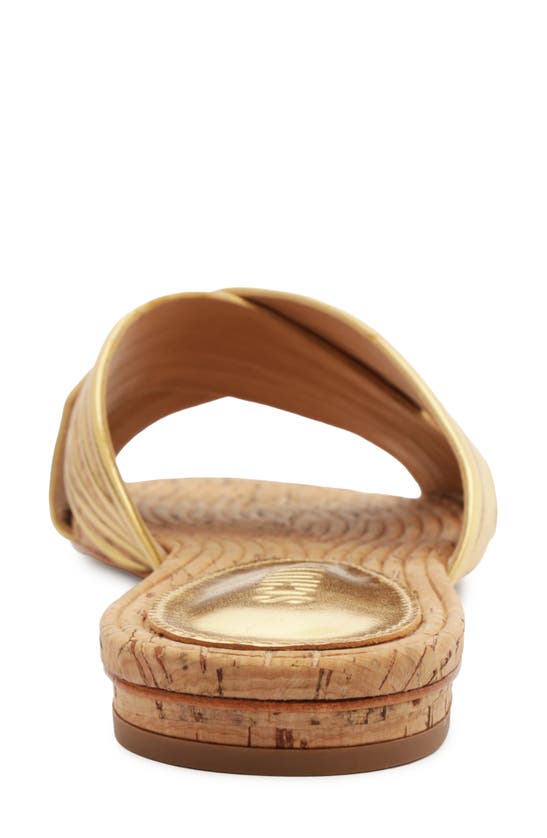 Shop Schutz Latifah Sandal In Ouro Claro/ Natural