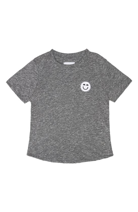 Miles And Milan Babies' Kids' Signature Patch T-shirt In Heather Grey