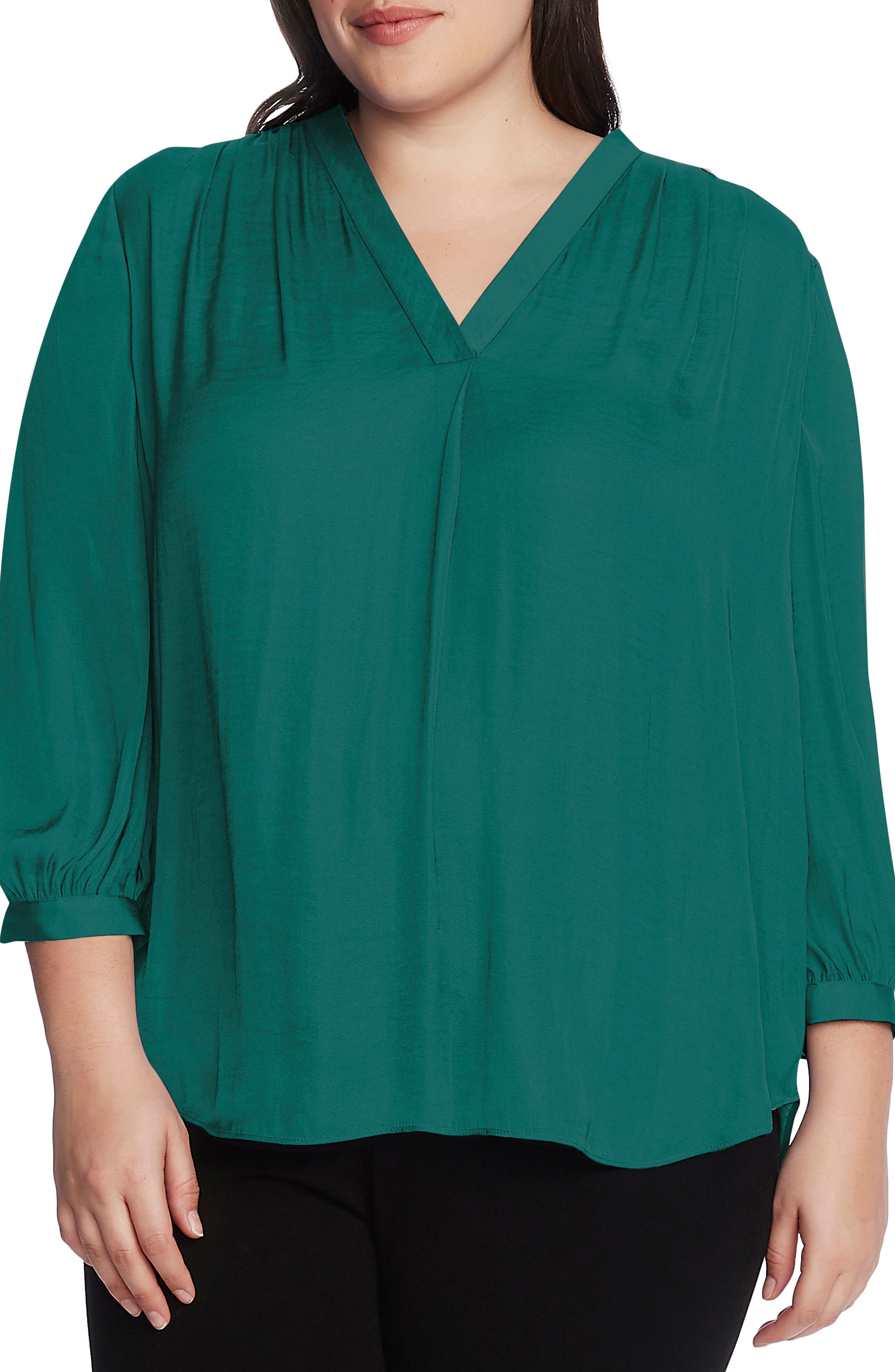 rumple fabric blouse vince camuto