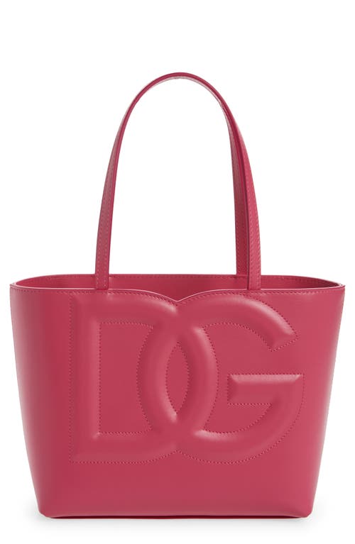 Dolce & Gabbana Large DG Logo Leather Tote in Light Lilac at Nordstrom