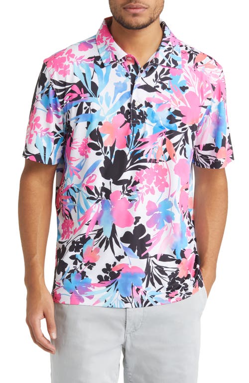 Chubbies Performance Stretch Polo in Bloom Slammer