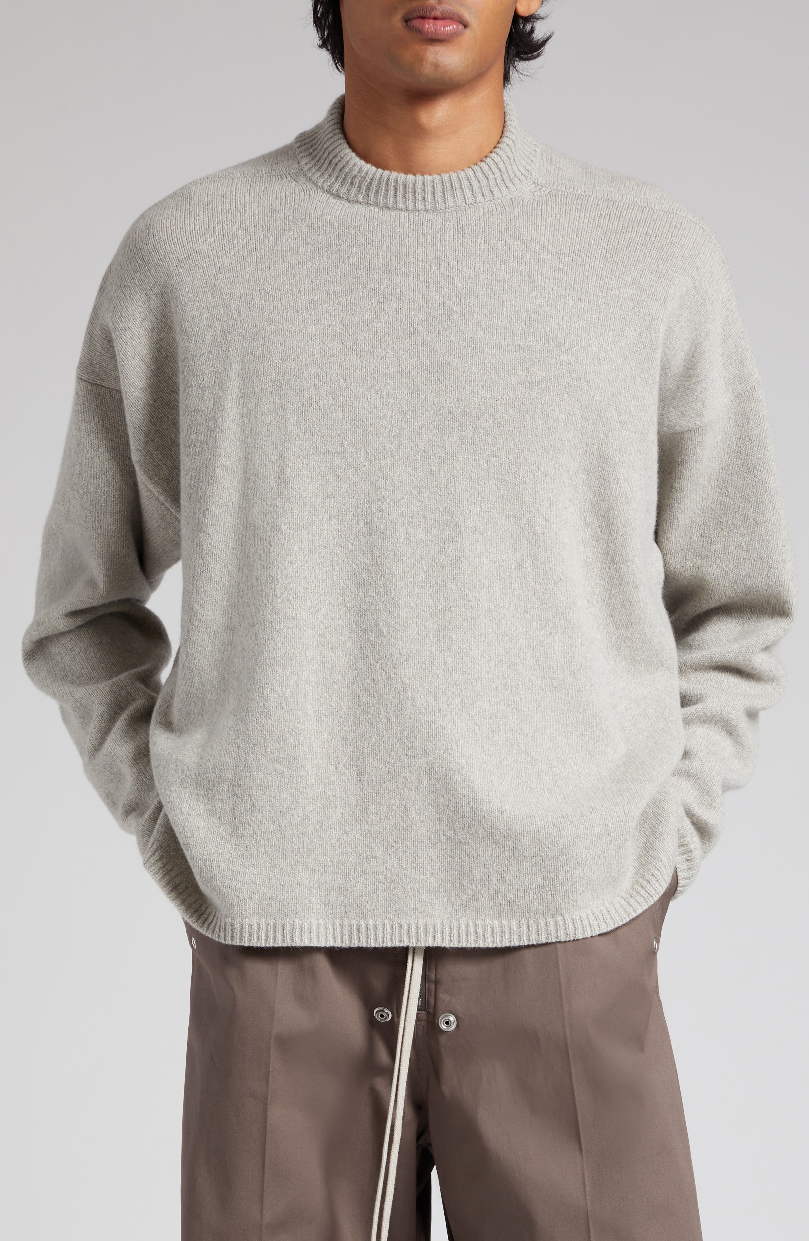 Ferragamo side-slits ribbed-knit jumper - White