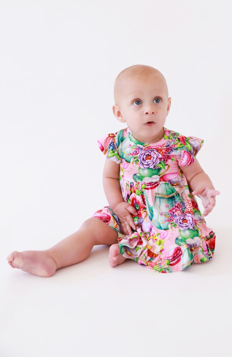 Posh Peanut Kids' Elizabeth Floral Skirted Bodysuit | Nordstrom