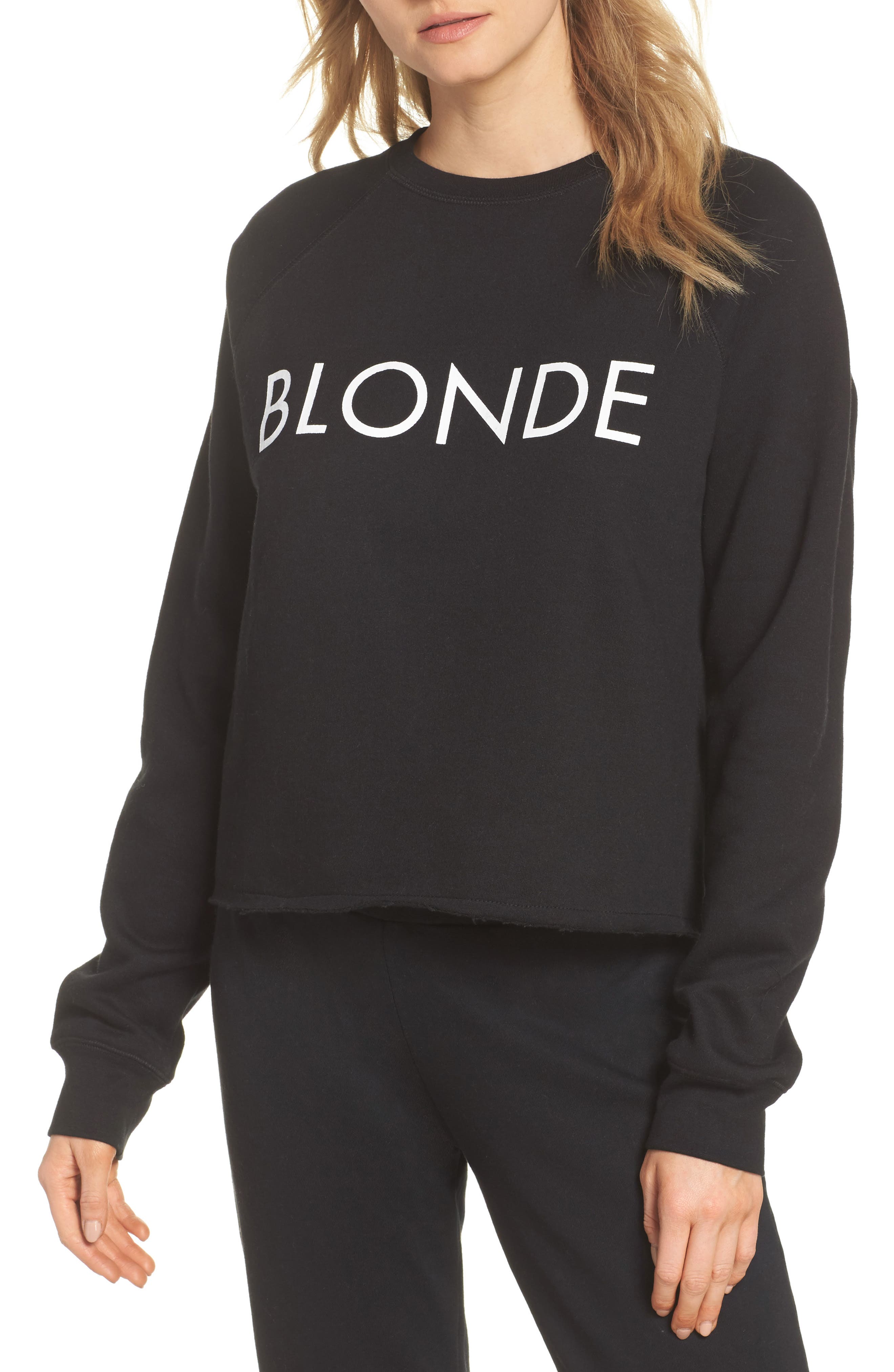 blonde brunette sweatshirts