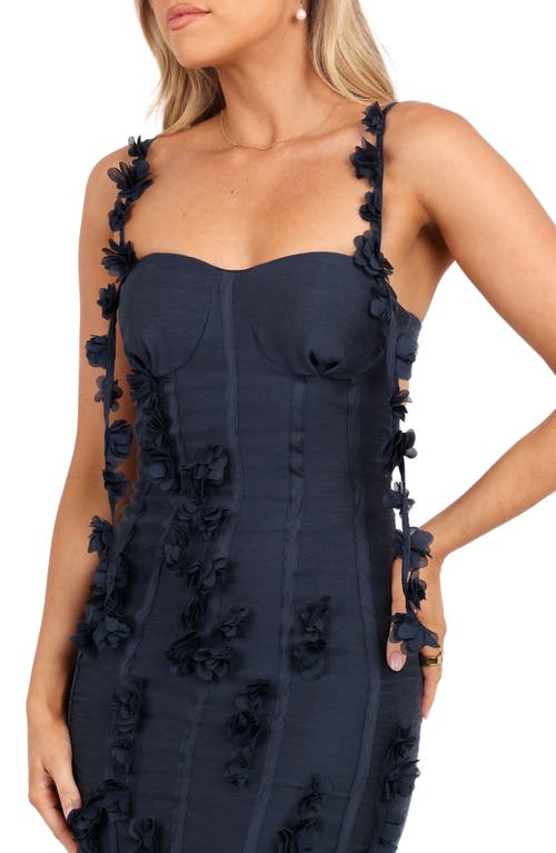 Petal And Pup Petal & Pup Posedly Rosette Mermaid Midi Dress In Black