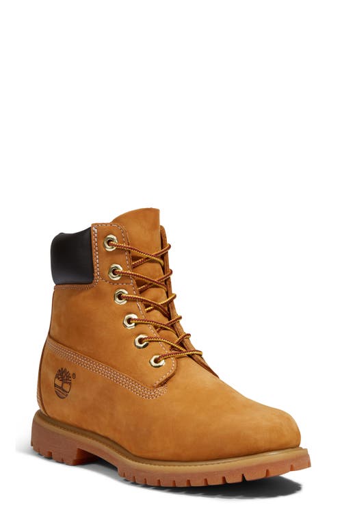 Timberland Premium 6 Inch Lace Up Waterproof Boot In Wheat