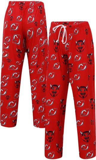 Women's Concepts Sport Red New Jersey Devils Gauge Allover Print Knit Sleep Pants Size: Small