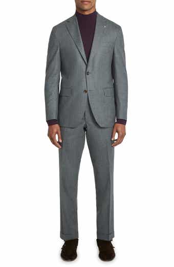 Men's Dean Black Solid Wool Stretch Suit - Jack Victor