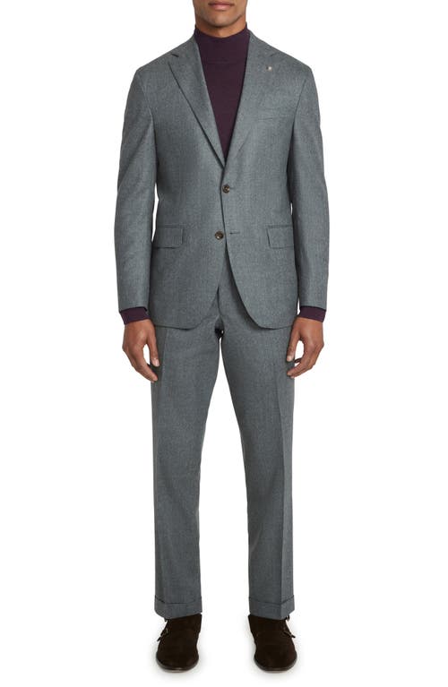 Dean Soft Constructed Super 120s Wool Suit in Light Grey