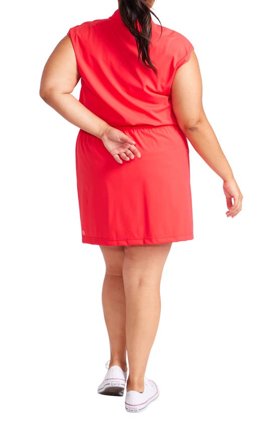 Shop Kinona Fall Ball Golf Dress In Tomato Red